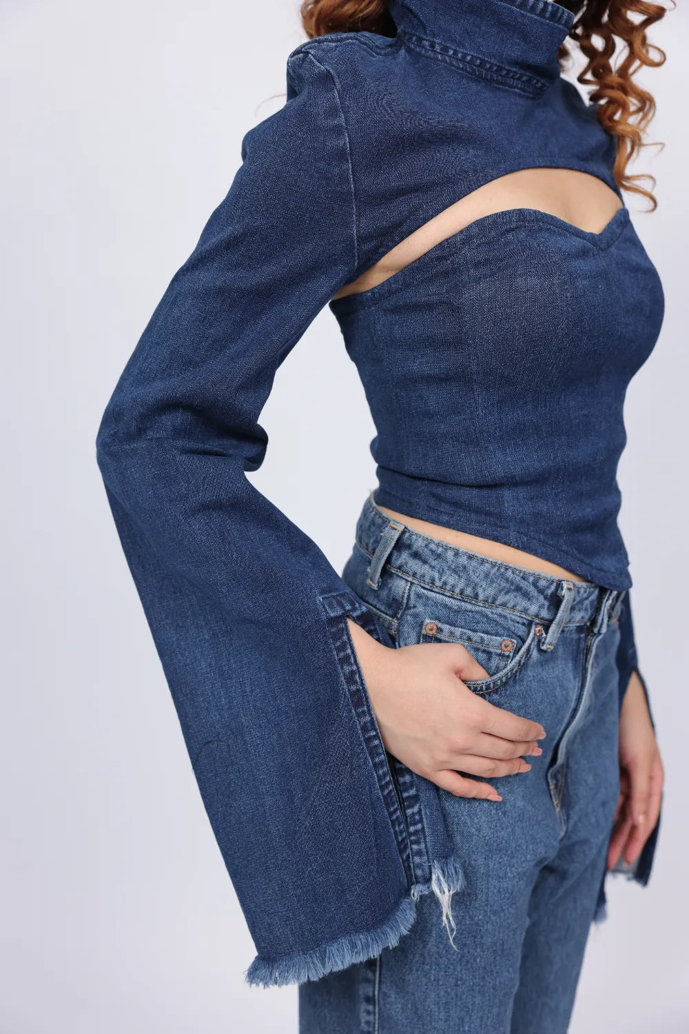 INDIGO CHIC CORSET AND TOP